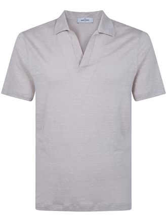 Gran Sasso Logo Print Short Sleeves Skipper Polo Shirt