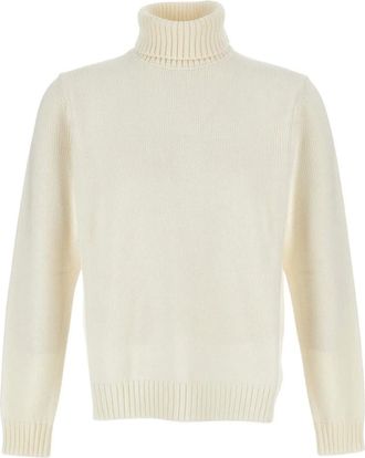 Zanone Truien & Vesten, Heren, Wit, 2Xl, Wol, Turtleneck Trui