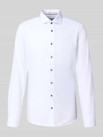 Eterna Slim Fit Business-Hemd mit Knopfleiste in Weiss, Gr&ouml;&szlig;e 38