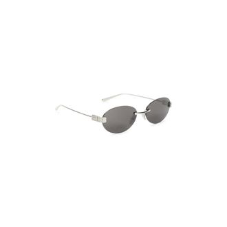 Balenciaga Sunglasses, female, Gray, Size: ONE SIZE Gossip Oval AF Sunglasses