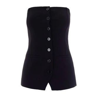 Patrizia Pepe Patrizia Pepe, Sleeveless Tops, female, Black, Size: L Sleeveless Tops