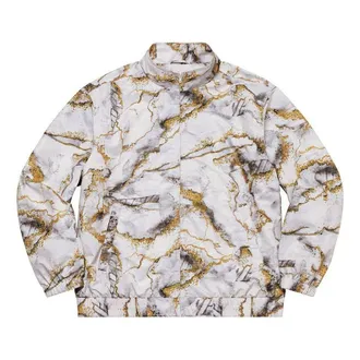 SUPREME Marble Track Jacket White Gold Black SUP-FW20-076