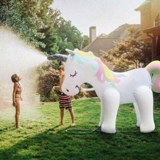 OEM Aspersor Inflable Gigante Con Forma De Unicornio, Juguetes Acu&aacute;ticos De Unicornio Para El Jard&iacute;n Y Para Jugar Al Aire Libre En Verano, El Favorito De 