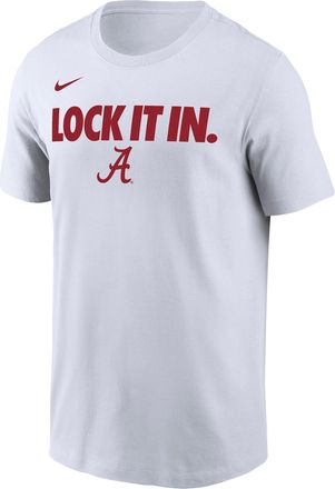 Nike Alabama 2026 On-Court Bench Nike Mens Dri-FIT College T-Shirt in White | M21283P870BAMA-WHT