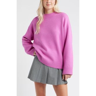 BP. Everyday Easy Cotton Blend Sweater in Pink Rosebud at Nordstrom Rack, Size Small