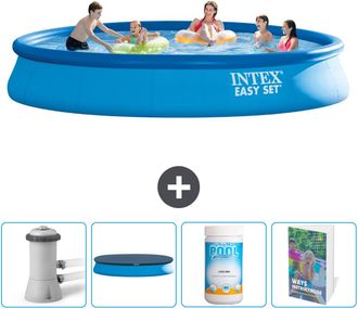 Intex Piscina Easy Set Redonda - 457x84 Cm - 7-piezas Scb100