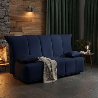 Dmora Sofa Cama Dabam, Sof&aacute; De 3 Plazas, 100% Made In Italy, Sof&aacute; De Sal&oacute;n Con Apertura Trolley, En Tela Acolchada, Con Almohadas Incluidas, Cm 165x90h85, A