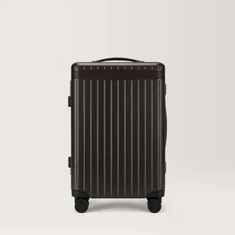 Carl Friedrik Carry-on Luggage - Hard case in Polycarbonate and Aluminium - Dark Brown / Dark brown