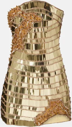 Rachel Gilbert Vestido bustier Ariel adornado