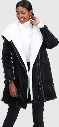 Gorski ASYMMETRIC QUILTED PARKA WITH SHEARLING LAMB TRIM