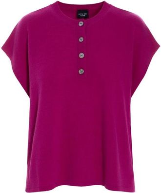 Bitte Kai Rand Zachte Kasjmier Gebreide Blouse - Dames - Cashmere truien - Roze - XL - Kasjmier - Truien & Vesten