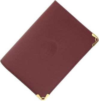 Cartier Pre-owned Vintage Portemonnee - Dames - Vintage Accessoires - Rood - ONE Size - Leer - Vintage