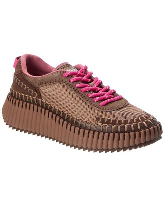 Chlo&eacute; Nama Mesh & Suede Sneaker