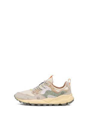 Flower Mountain Layered Design Sneakers with Textured Sole