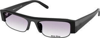 Miu Miu MUB07SF Asian Fit 16K04O Womens Sunglasses Black Size 54