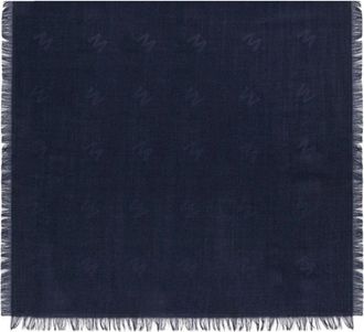 Max Mara Cedro Scarf - Dames - Sjaals - Blauw - ONE Size - Wol - Accessoires