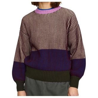 Selfhood Rib Block Knit Pullover f&uuml;r Damen | braun