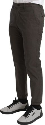 Dolce & Gabbana Brown Casual Mens Trouser 100% Cotton Mens Pants