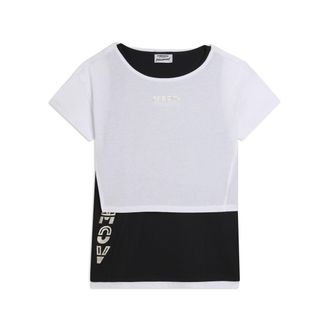 Freddy Completo t-shirt cropped e canotta con stampa perlata
