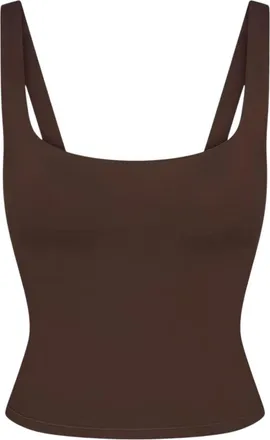 Nike (WMNS) Nike x SKIMS Matte Square-Neck Tank Dark Sepia TPTNK2728-DSP