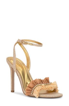 Jessica Simpson Omiena Ankle Strap Sandal in Light Natural at Nordstrom, Size 8.5
