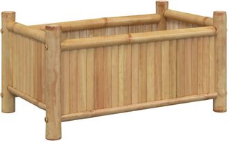 vidaXL Jardinera De Bamb&uacute; 50x30x25 Cm Vidaxl