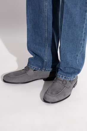 Ferragamo Touch Loafers, Mens, Grey