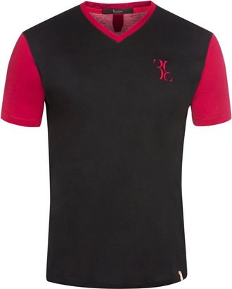 Billionaire Boys Club T-Shirt V-Neck Double B - Heren - T-shirts - Zwart - XS - Katoen - Tops