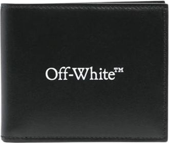 Off-white Bookish Bifold - Heren - Portefeuilles - Zwart - ONE Size - Leer - Accessoires