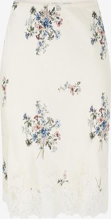 D&ocirc;en Halblanger gebl&uuml;mter Seidenrock Elowette