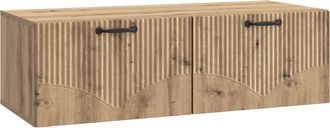 vidaXL Mueble Para Tv De Pared 98 X 41 X 30 Cm Roble Artisan Vidaxl