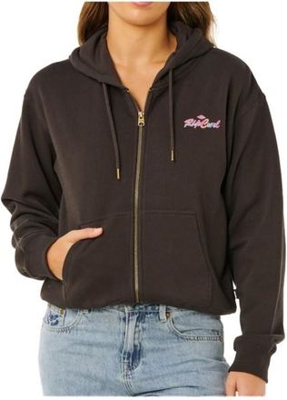 Rip Curl Lay Day Relaxed Zip Through Sweat- & Trainingsjacke f&uuml;r Damen | schwarz
