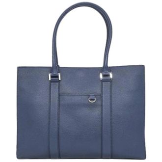 Bulgari Vintage Tote Bags, unisex, Blue, ONE SIZE, Pre-owned Denim shoulder-bags