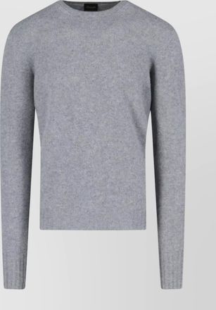 Drumohr cashmere crew neck sweater with ribbed finish