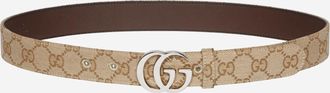 Gucci Womens Gg Marmont Fabric Belt