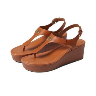 Tommy Hilfiger Graice Sandals Womens Brown Adjustable Strap Slip-On HTAT321