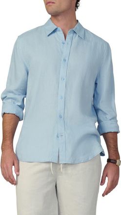 Joe's Jakob Linen Button-Up Shirt in Poolside at Nordstrom, Size Xx-Large