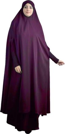 Generic Muslim Dress Women One Piece Prayer Dress Muslim Long Sleeve Hooded Abaya Burkas Islamic Full Cover Maxi Ramadan Kaftan Hijab Middle Eastern Arab Robe