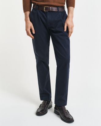 GANT Men Slim Fit Super Comfort Chinos (42/34) EVENING BLUE