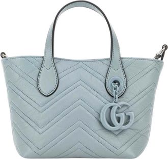 Gucci Light Blue GG Marmont Small Tote