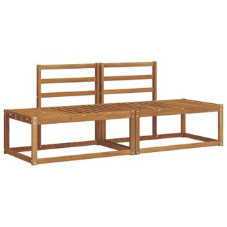 vidaXL Conjunto De Sof&aacute;s De Exterior 2 Pcs Natural 182,5 X 63 X 73 Cm Vidaxl