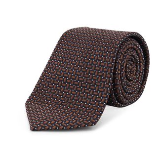 Kiton Ties, male, Red, Size: ONE SIZE Patterned Silk Tie