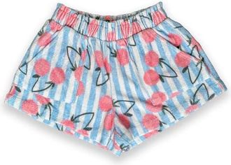 Miki Miette Ava Terry Shorts in Blue Stripe at Nordstrom, Size 12-18M