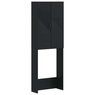 vidaXL Mueble De Ba&ntilde;o Haarlem Negro 66 X 25,5 X 190 Cm Vidaxl