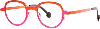Theo Eyewear Orange Mong Kok Titanium Phantos Sunglasses