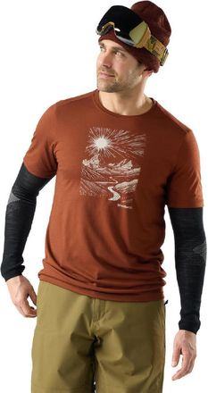 Smartwool Mens Wander Valley Active T-Shirt Brown S