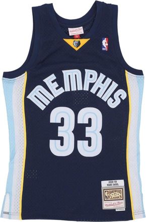 Mitchell & Ness Gasol Basketbal Tanktop 2008 NBA - Heren - Fitness - Blauw - S - Polyester - Fitness