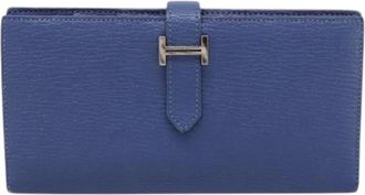 Herm&egrave;s Portafoglio Pre-owned in Pelle - - Pre-owned - Donna - Blu - ONE SIZE