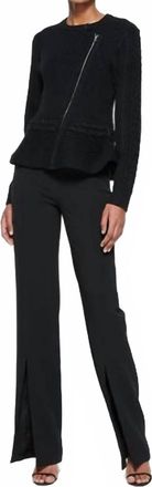 SIMKHAI Andi Peplum Jacket In Black