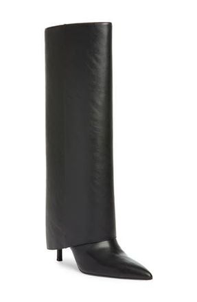 Open Edit Nyomi Tall Boot in Black at Nordstrom Rack, Size 6